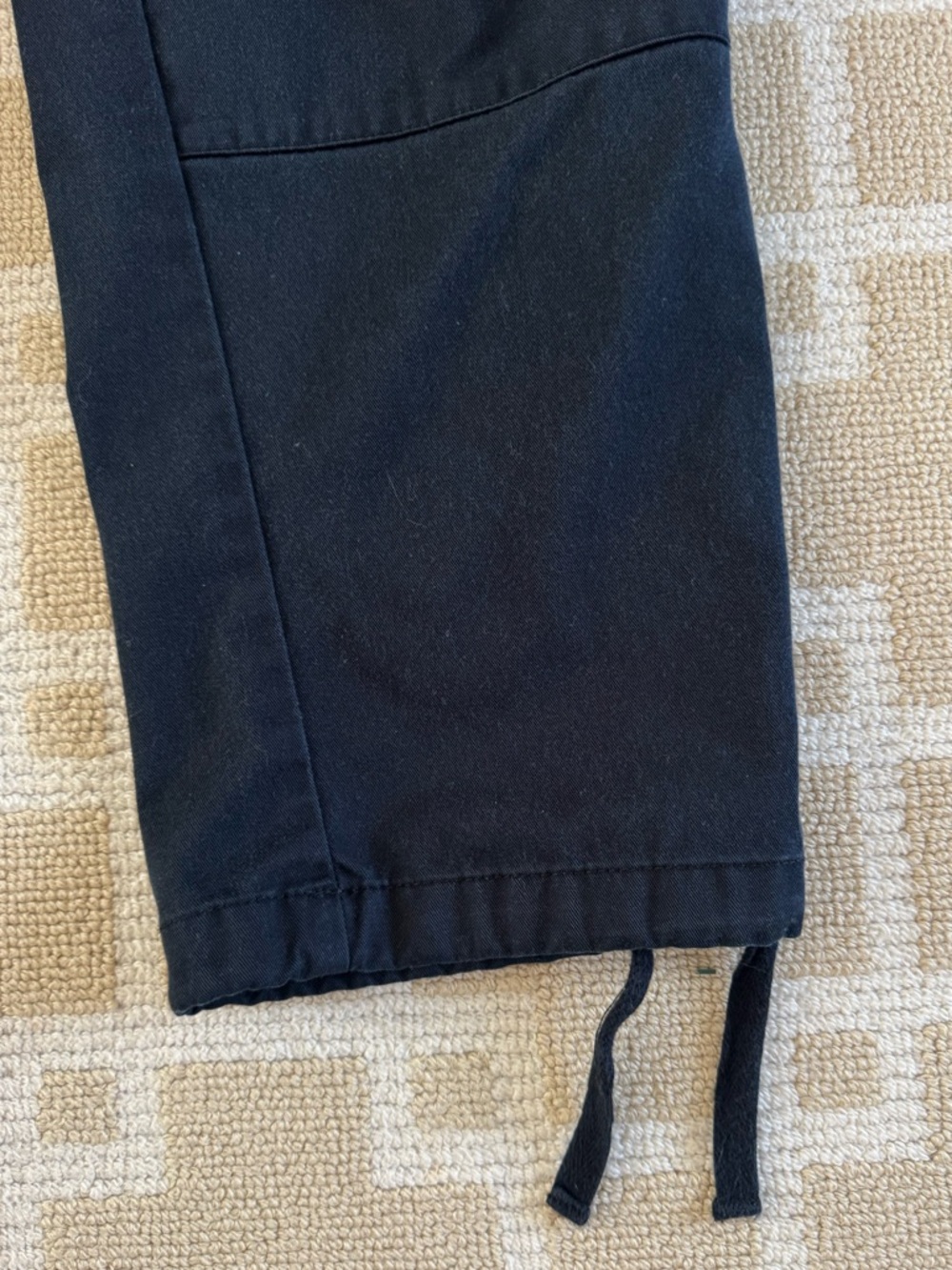 Empyre Black Cargo Pants Utility Skate Adjustable Waist Drawstring Hem 32 - Picture 11 of 11
